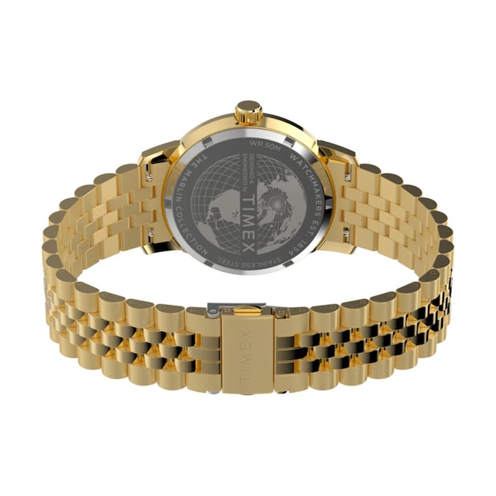 Timex Marlin Quartz GMT 40mm Mens Watch Black