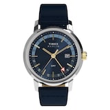 Timex Marlin Quartz GMT 40mm Mens Watch Blue
