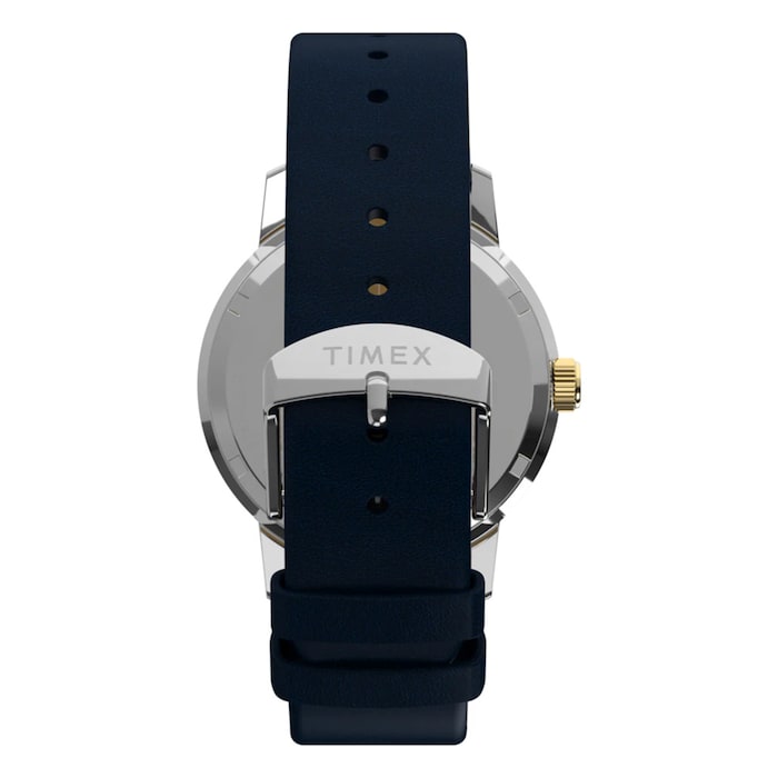 Timex Marlin Quartz GMT 40mm Mens Watch Blue