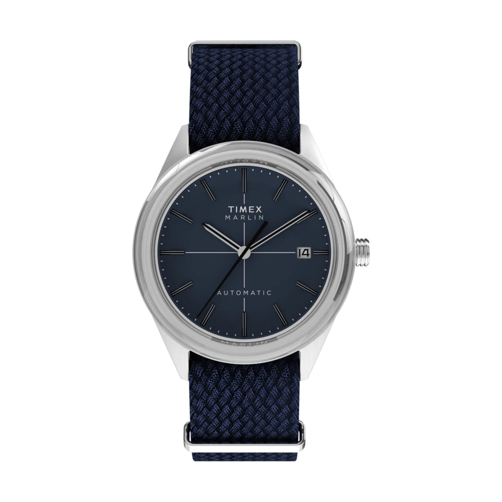 Timex Marlin Jet Automatic 38mm Mens Watch Blue