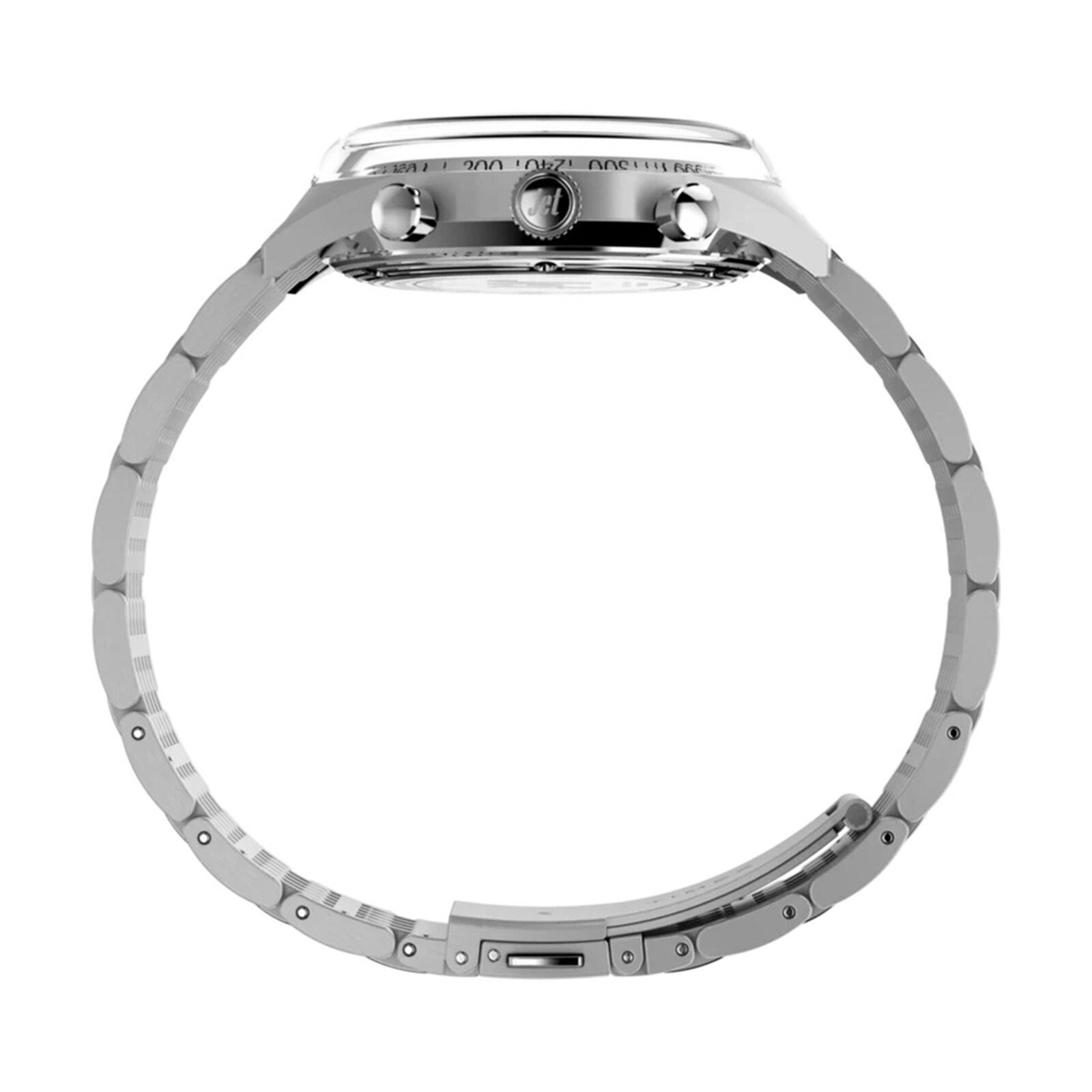 Timex Marlin Jet Quartz Chronograph 40mm Mens Watch Silver