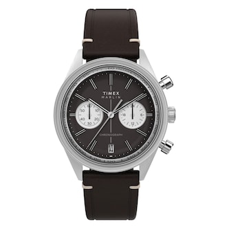 Timex Marlin Jet Quartz Chronograph 40mm Mens Watch Brown