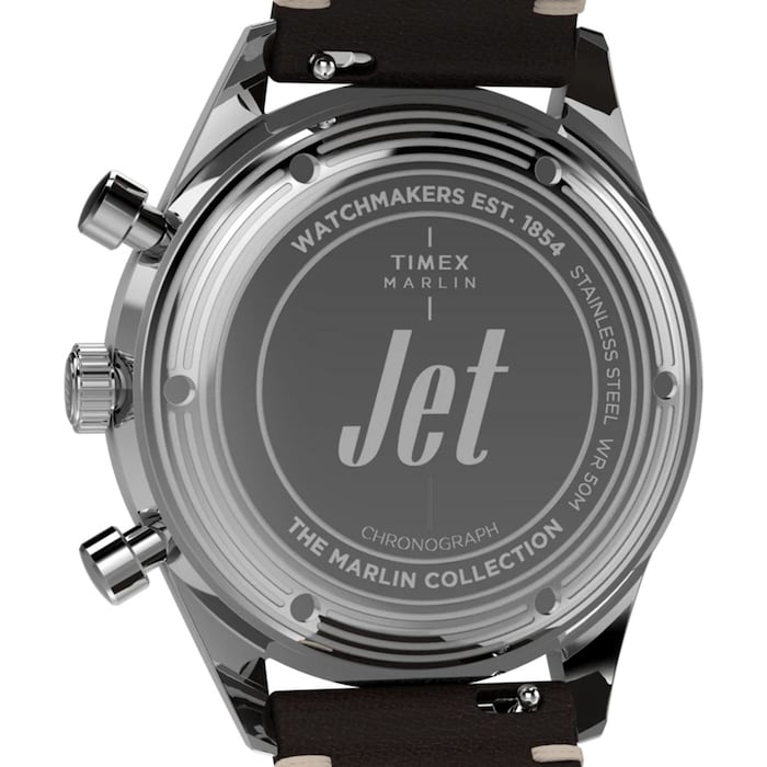 Timex Marlin Jet Quartz Chronograph 40mm Mens Watch Brown