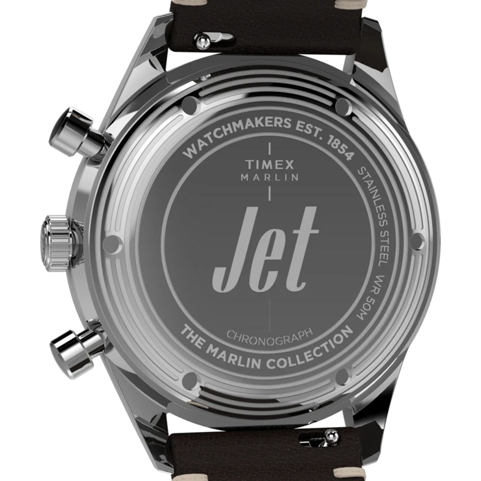 Timex Marlin Jet Quartz Chronograph 40mm Mens Watch Brown