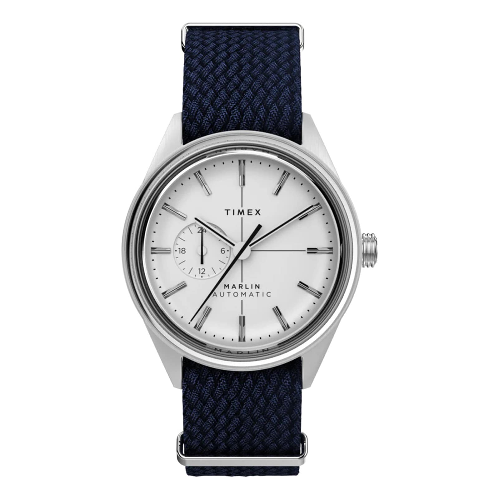 Timex Marlin Jet Automatic Chronograph 38mm Mens Watch White