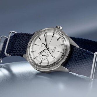 Timex Marlin Jet Automatic Chronograph 38mm Mens Watch White