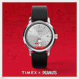 Timex Timex Marlin Automatic x Peanuts Snoopy Flying Ace 40mm Mens Watch Silver