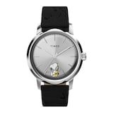 Timex Timex x Peanuts Marlin Automatic Saxophonist 40mm Mens Watch Silver