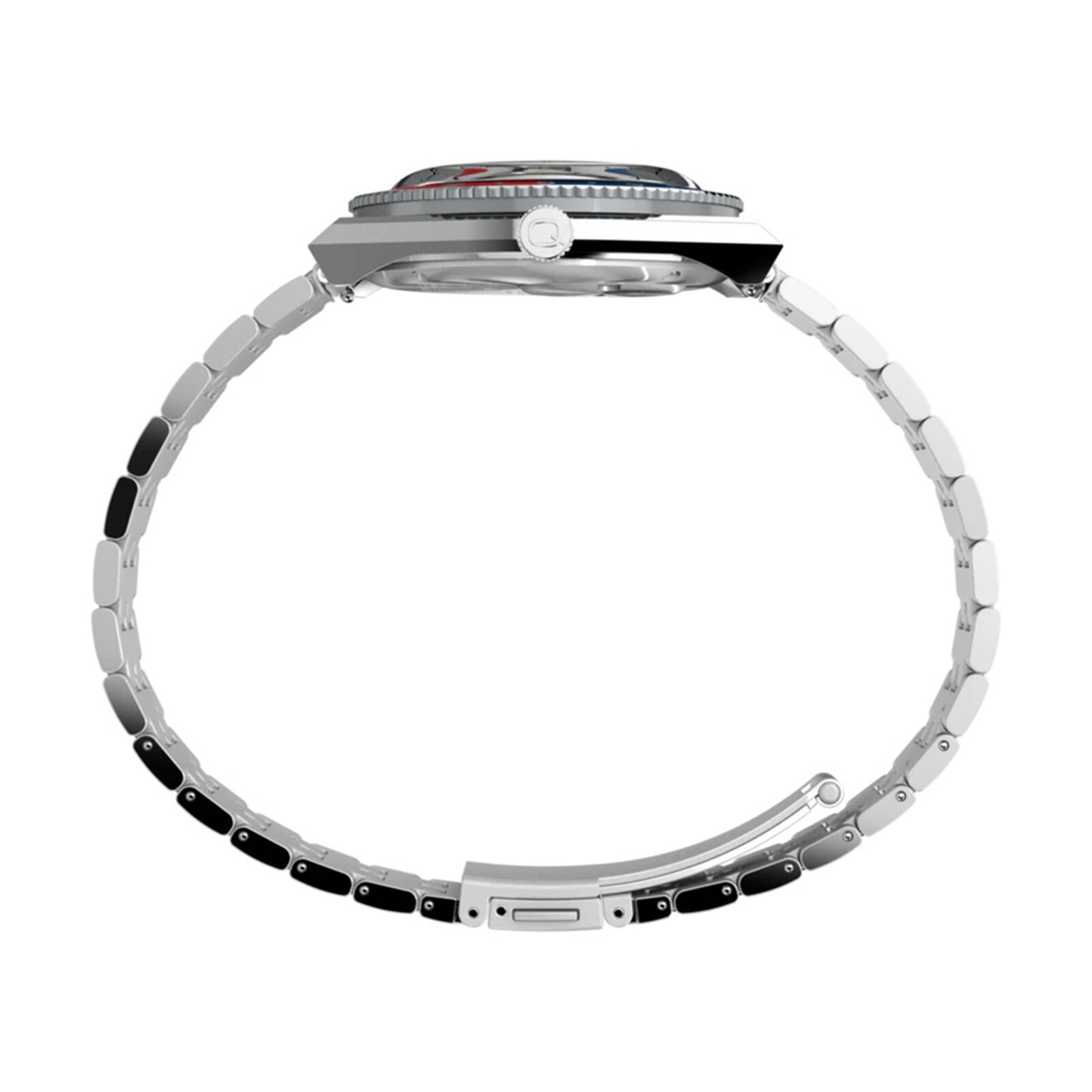 Timex Timex x Peanuts Q Timex GMT 38mm Mens Silver TW2W83300VQ