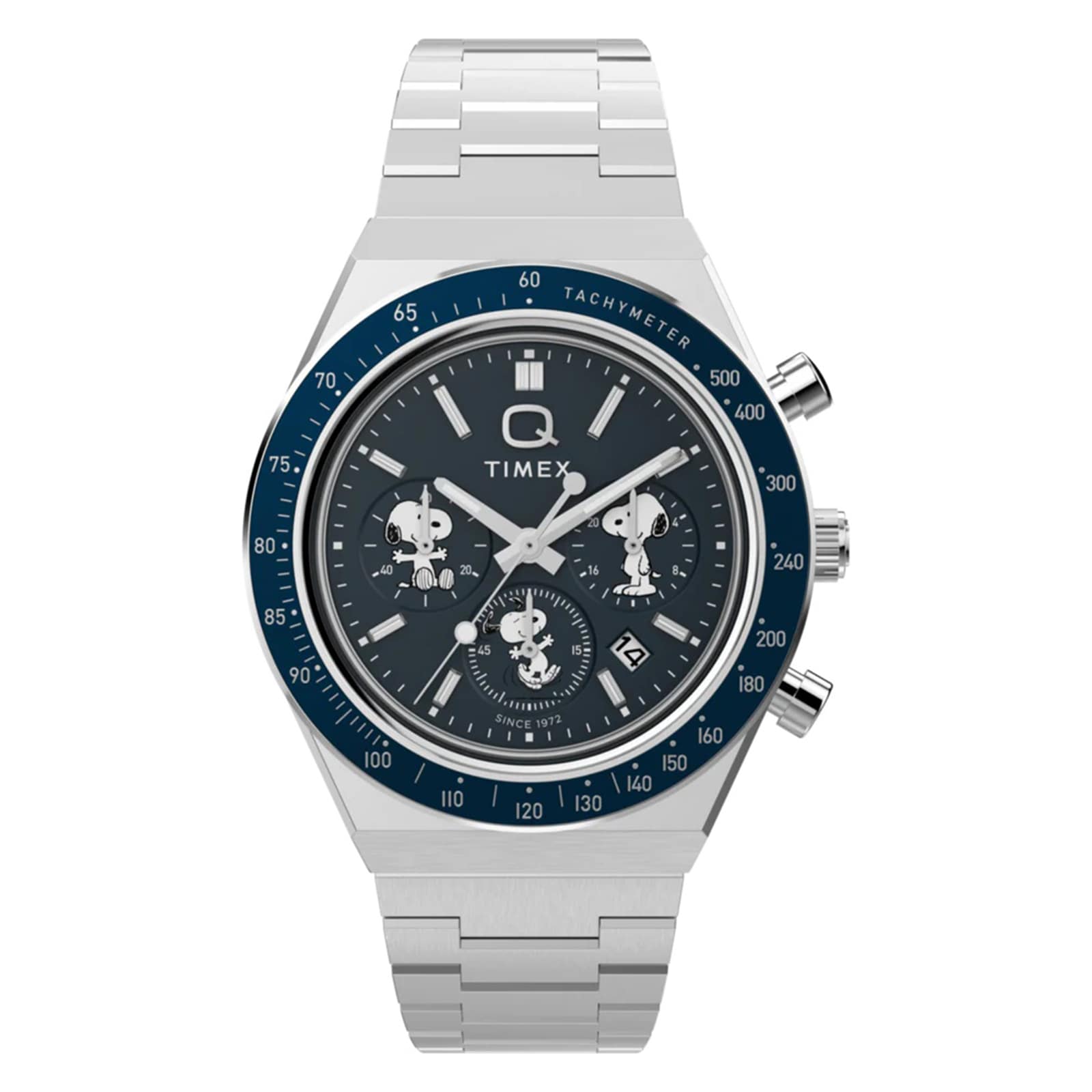 Timex Peanuts x Q Timex Chronograph 40mm Mens Watch Blue