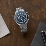 Timex Peanuts x Q Timex Chronograph 40mm Mens Watch Blue