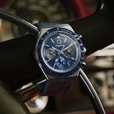 Timex Q Timex Chronograph 40mm Mens Watch Blue