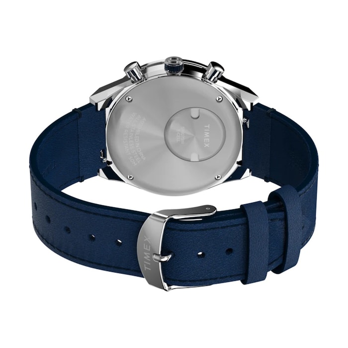 Timex Q Timex Chronograph 40mm Mens Watch Blue