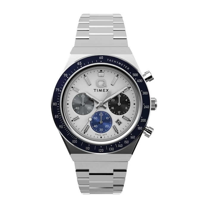 Timex Q Timex Chronograph 40mm Mens Watch White
