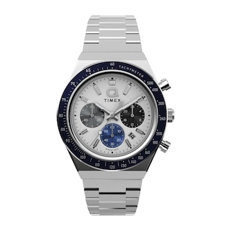 Timex Q Timex Chronograph 40mm Mens Watch White