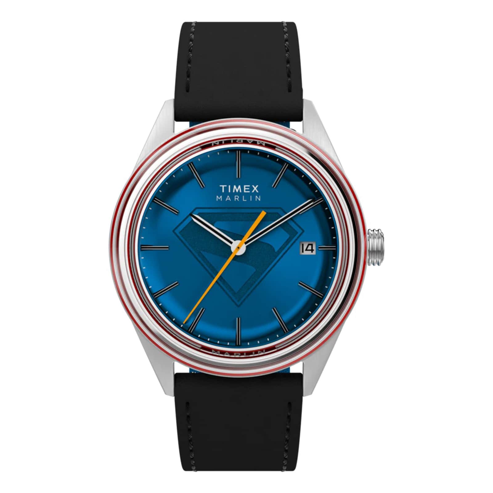 Timex Timex x Superman Marlin Jet Automatic 38mm Mens Watch Blue