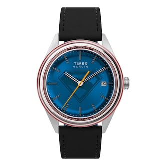 Timex Timex x Superman Marlin Jet Automatic 38mm Mens Watch Blue
