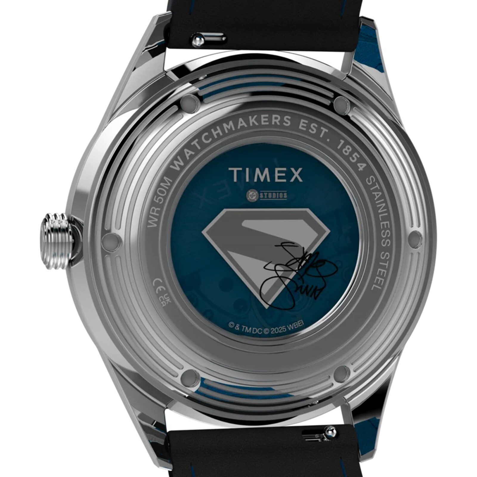 Timex Timex x Superman Marlin Jet Automatic 38mm Mens Watch Blue