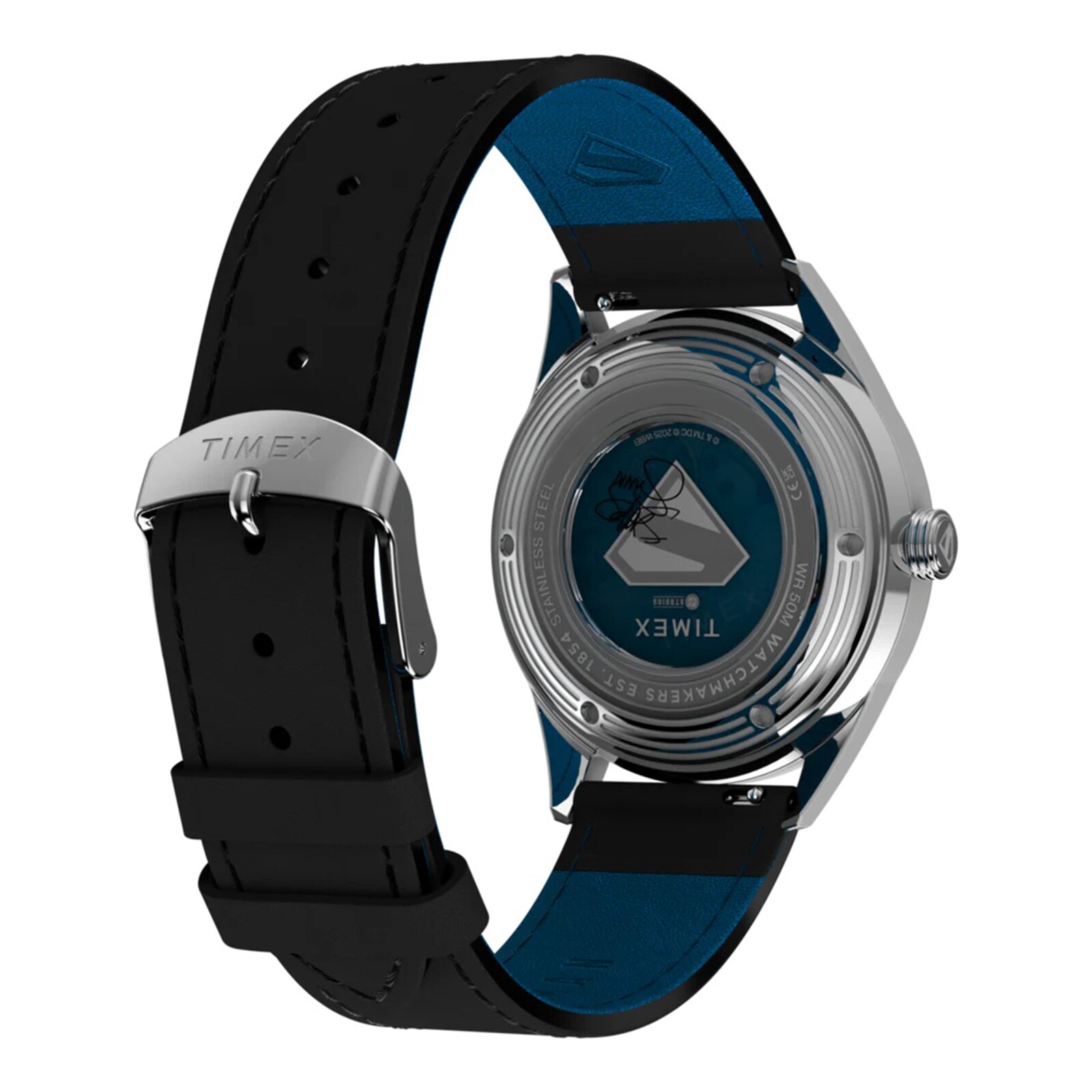 Timex Timex x Superman Marlin Jet Automatic 38mm Mens Watch Blue