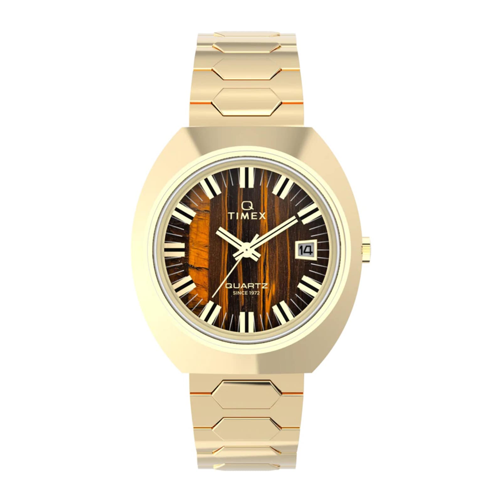 大型5オンス☆カラー銅貨  タイムマシン 純銅 コレクション メダル Timex Q Timex 1972 Time Machine Reissue 39mm Mens Watch Brown
