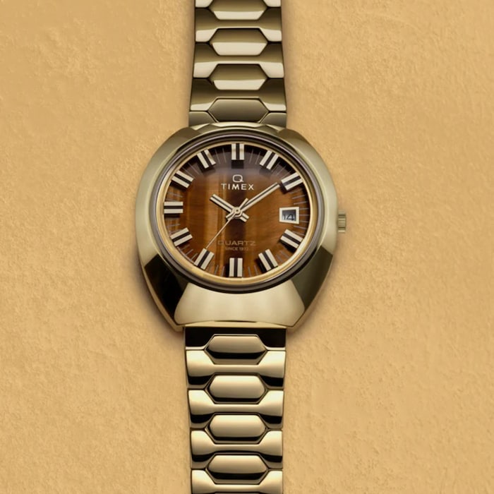 Timex Q Timex 1972 Time Machine Reissue 39mm Mens Watch Brown