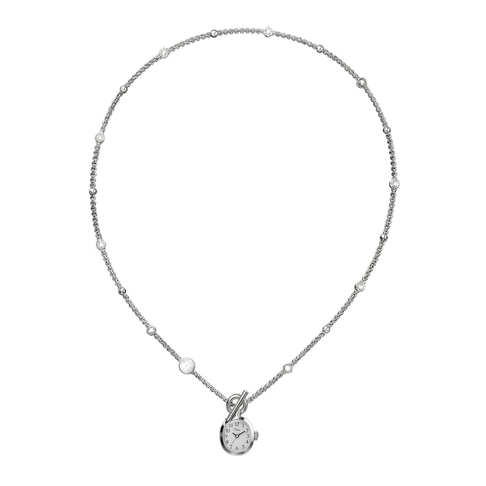 Timex Cavatina Mini Necklace 17mm Ladies Watches White