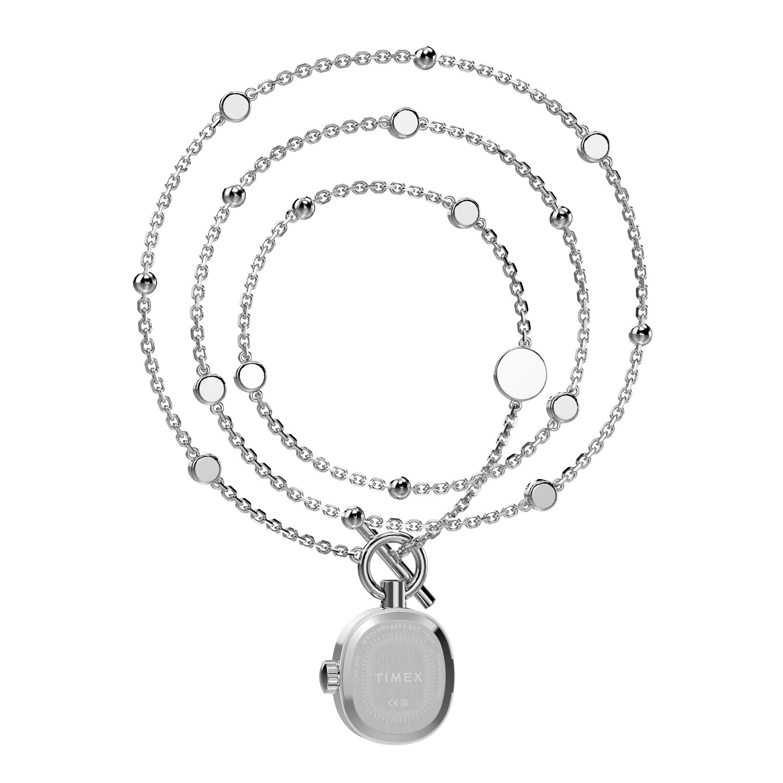 Timex Cavatina Mini Necklace 17mm Ladies Watches White
