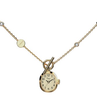 Timex Cavatina Mini Necklace 17mm Ladies Watches Champagne