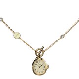 Timex Cavatina Mini Necklace 17mm Ladies Watches Champagne