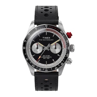 Timex Waterbury Heritage Chronograph 39mm Mens Watches Black