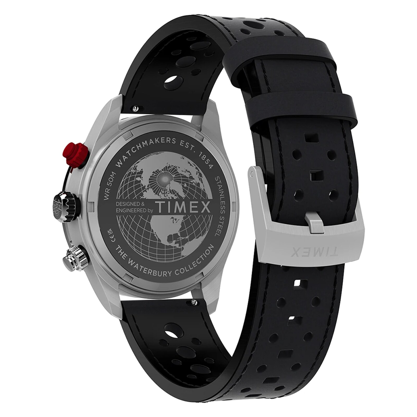 Timex Waterbury Heritage Chronograph 39mm Mens Watches Black