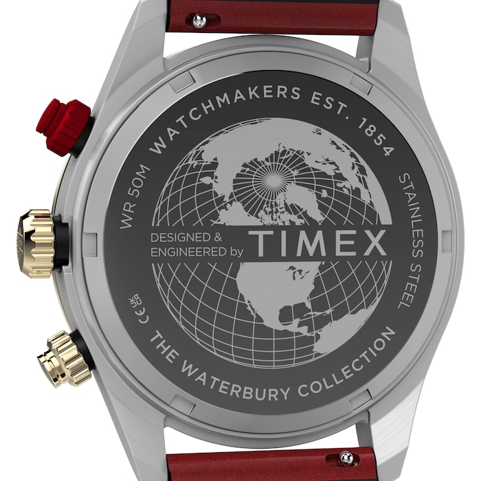Timex Waterbury  Heritage Chronograph 39mm Mens Watches Black