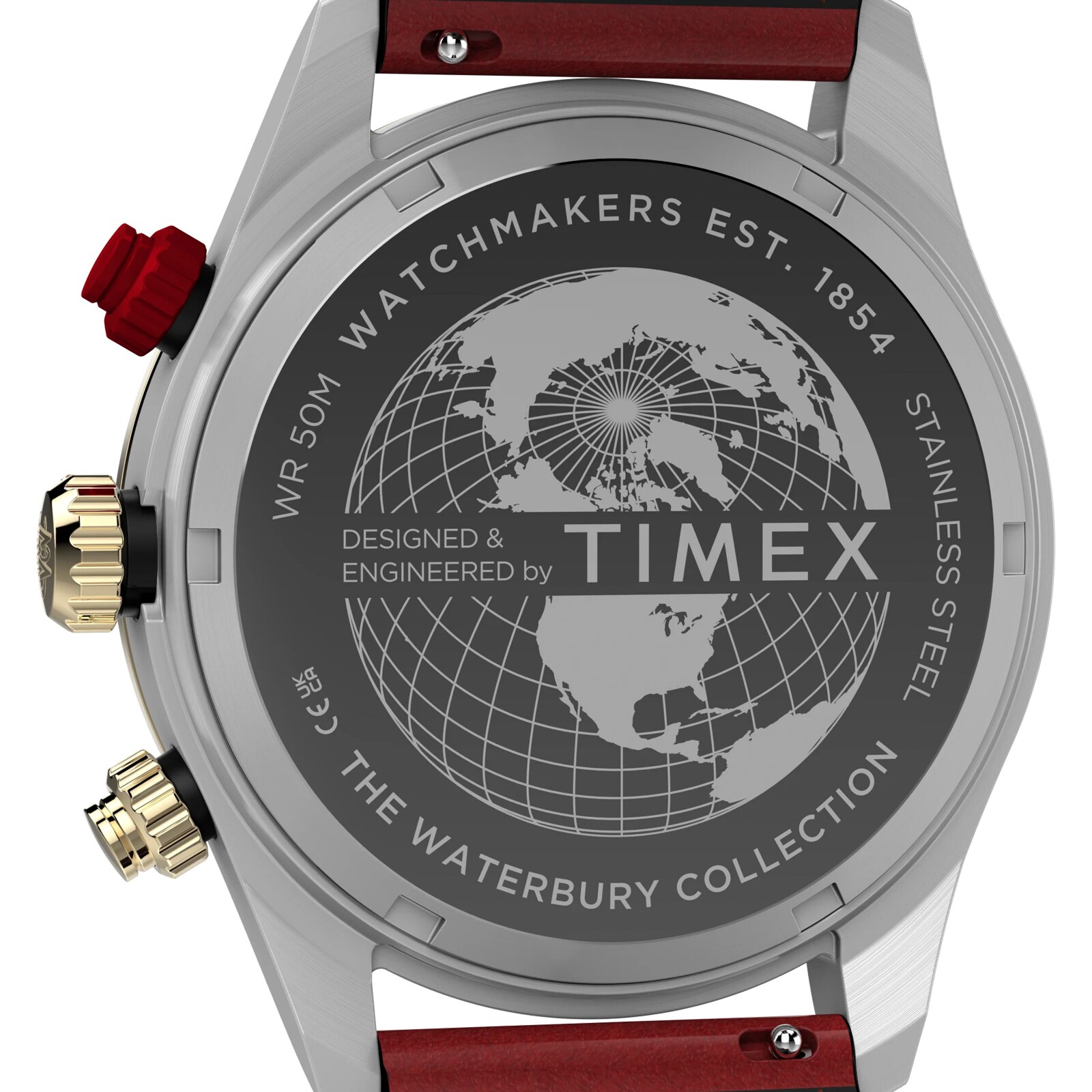 Timex Waterbury  Heritage Chronograph 39mm Mens Watches Black