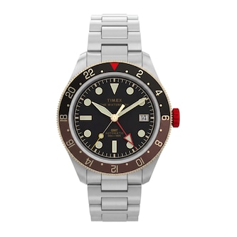 Timex Waterbury Heritage Automatic GMT 41.5mm Mens Watches Black