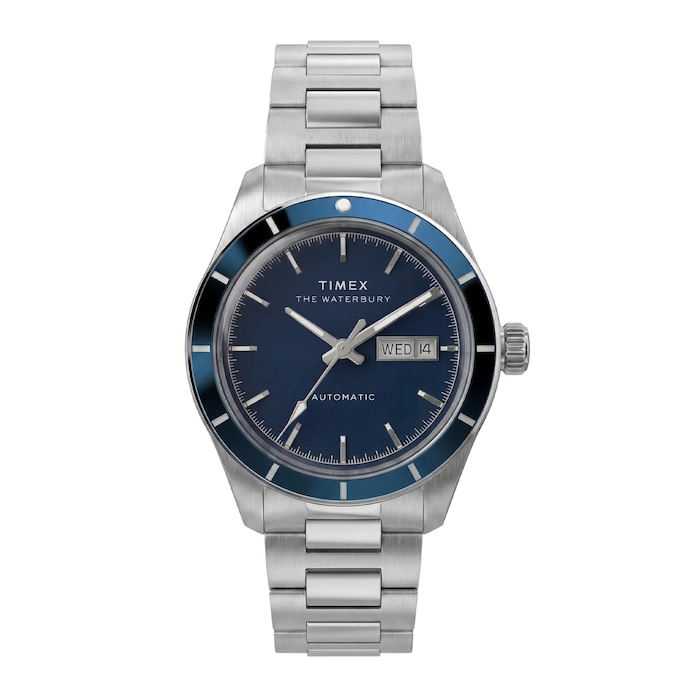 Timex Waterbury Heritage Automatic 39mm Mens Watches Blue