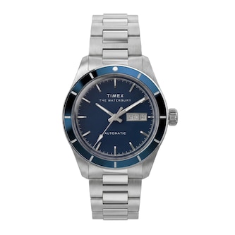 Timex Waterbury Heritage Automatic 39mm Mens Watches Blue
