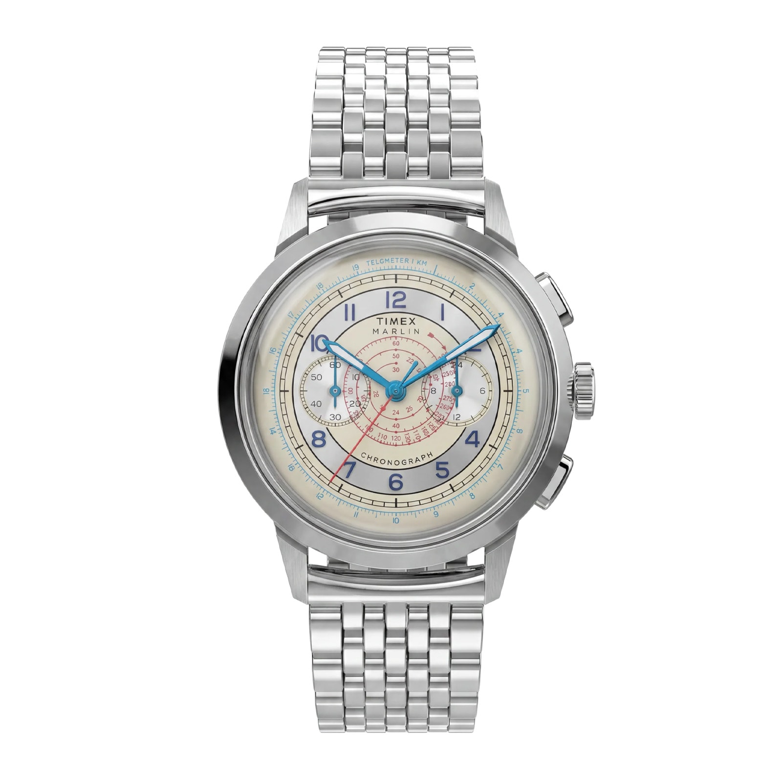 Timex Marlin Neo Classic Chronograph 40mm Mens Watches Silver