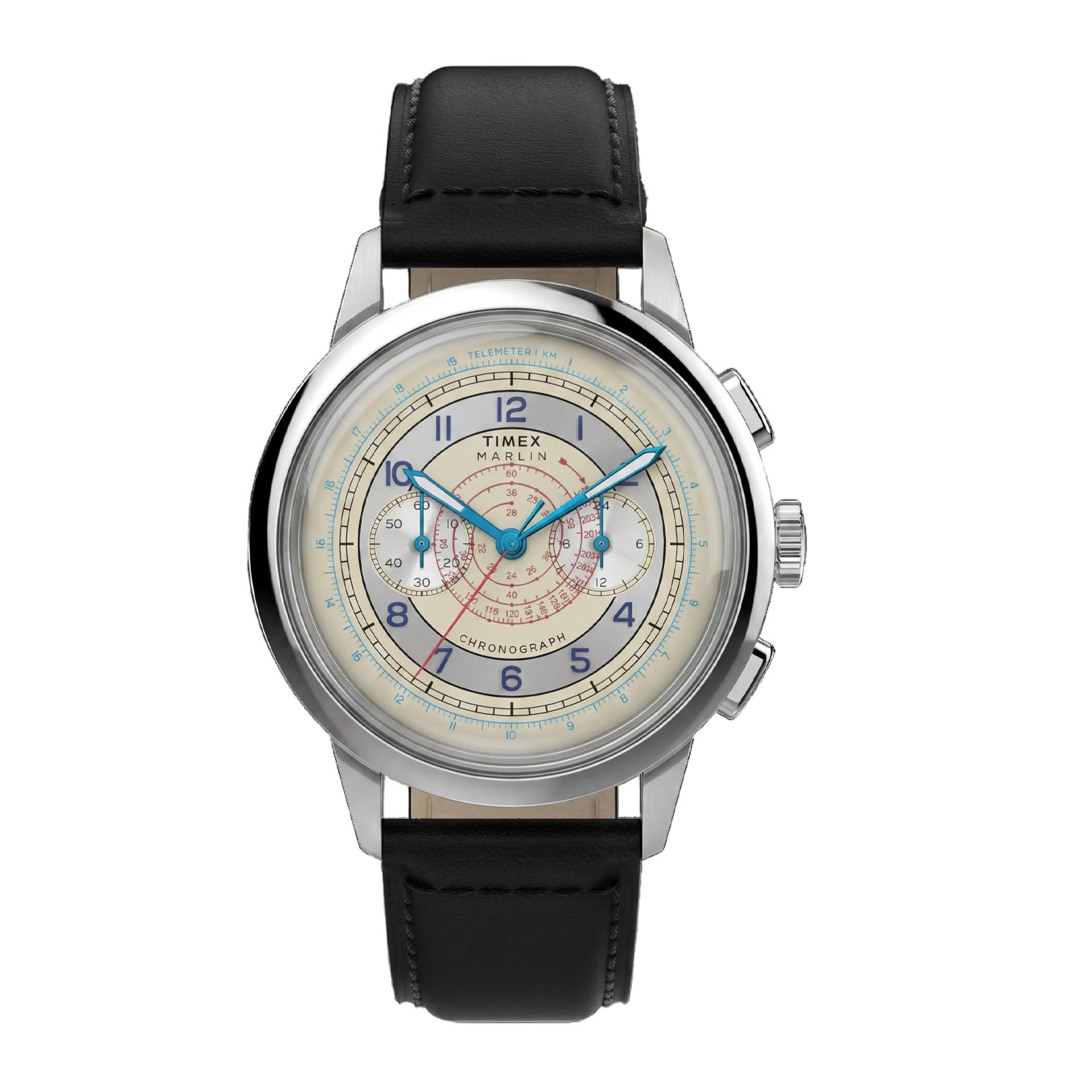 Timex Marlin Neo Classic Chronograph 40mm Mens Watches Silver