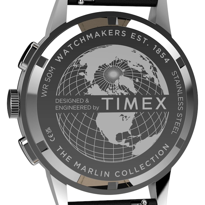 Timex Marlin Neo Classic Chronograph 40mm Mens Watches Silver