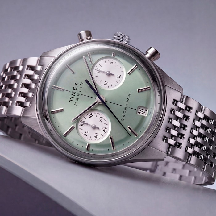Timex Marlin Jet Chronograph 40mm Mens Watch Green