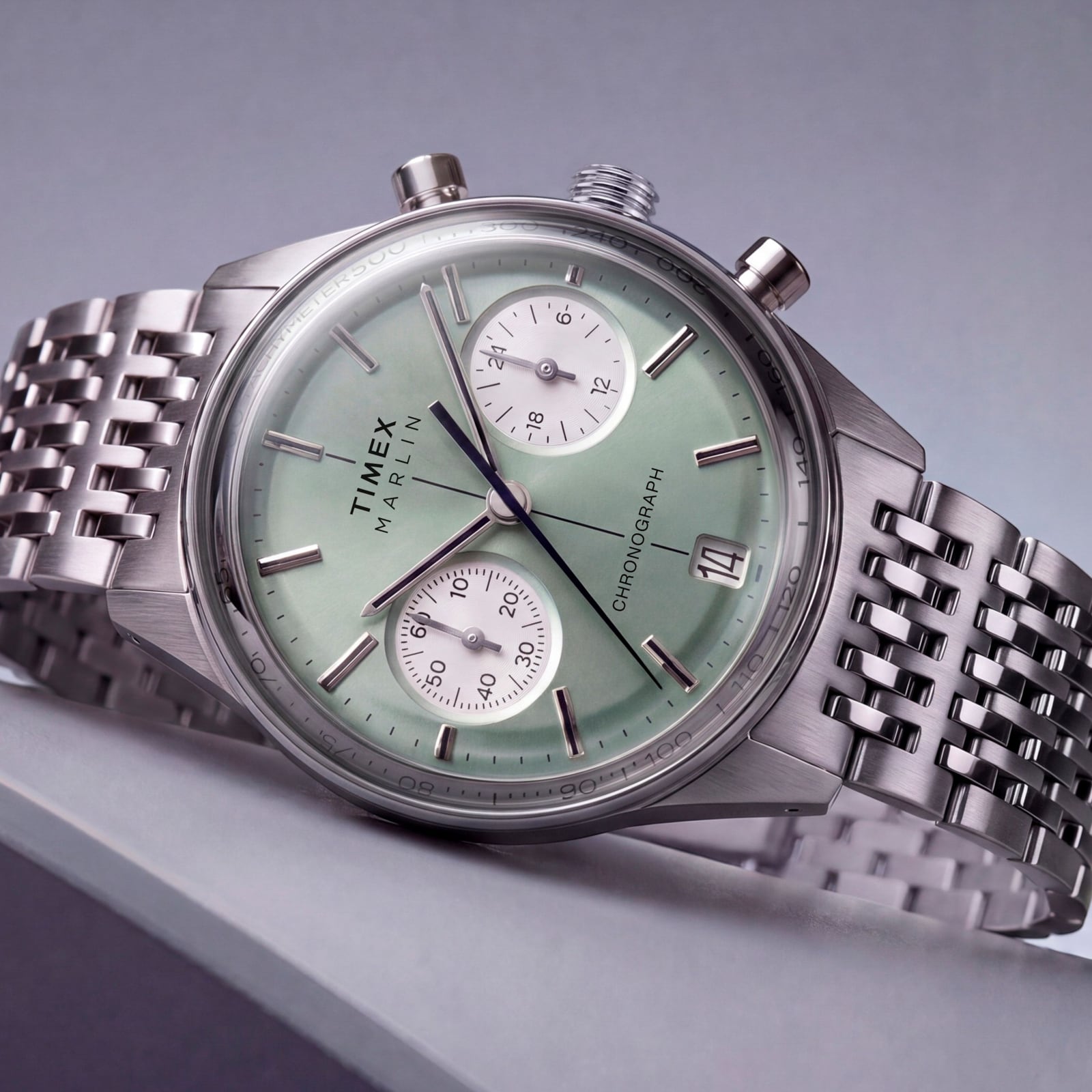 Timex Marlin Jet Chronograph 40mm Mens Watch Green