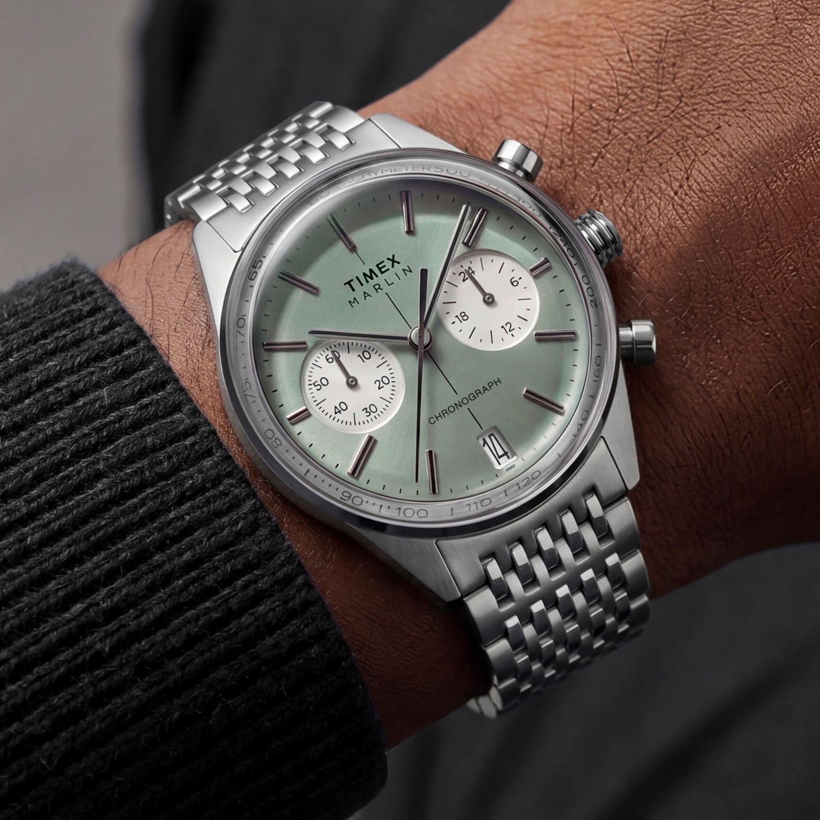 Timex Marlin Jet Chronograph 40mm Mens Watch Green