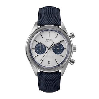Timex Marlin Jet Chronograph 40mm Mens Watches Silver