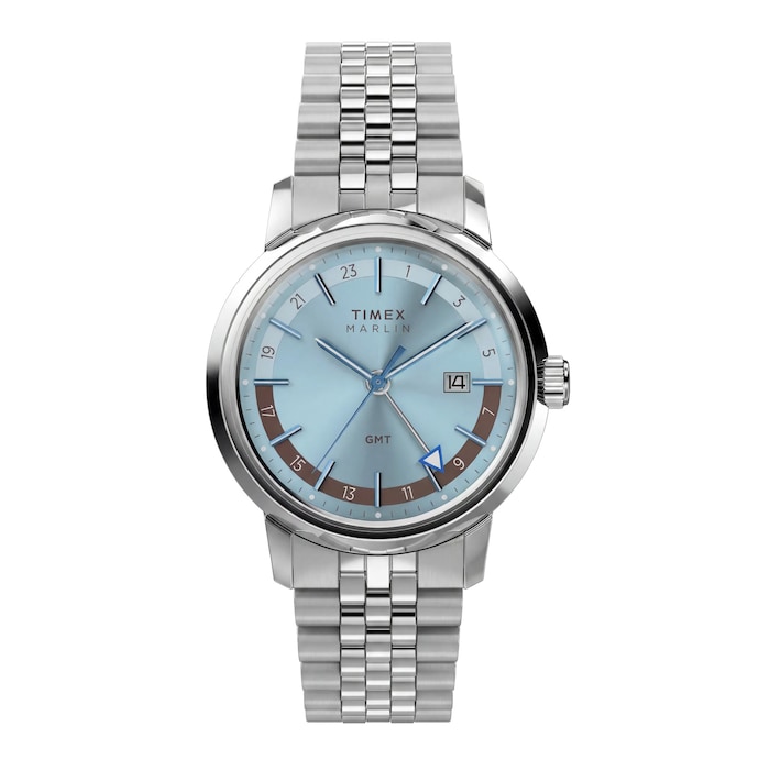Timex Marlin GMT 40mm Mens Watches Blue