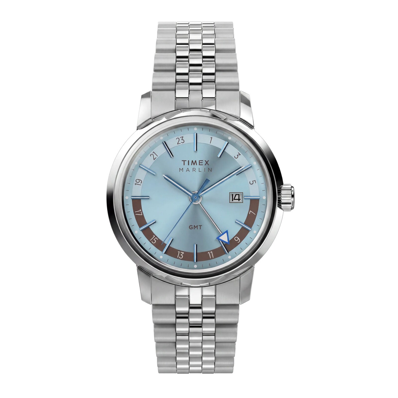 Timex Marlin GMT 40mm Mens Watches Blue