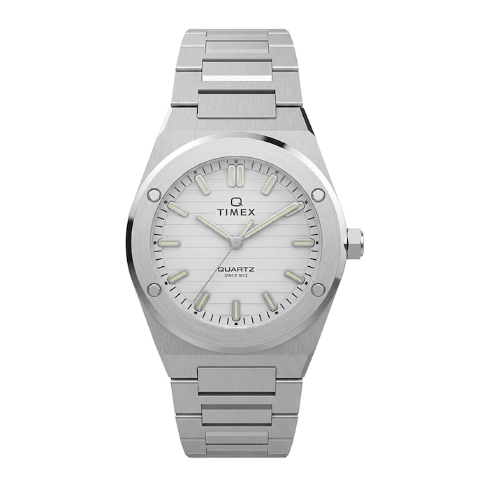Timex Q Timex Marbella 34mm Ladies Watches Silver