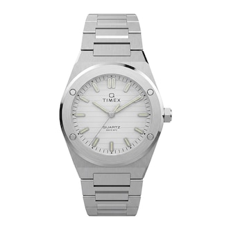 Timex Q Timex Marbella 34mm Ladies Watches Silver