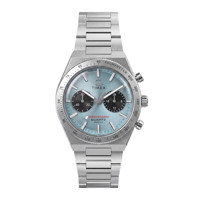 Timex Q Timex Continental Chronograph 36mm Mens Watch Blue