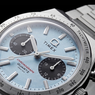 Timex Q Timex Continental Chronograph 36mm Mens Watch Blue