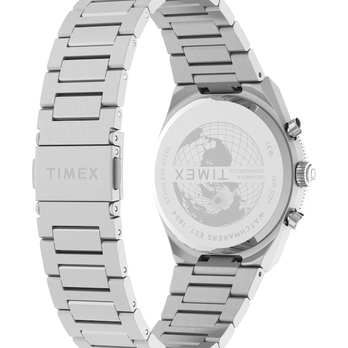 Timex Q Timex Continental Chronograph 36mm Mens Watch Blue